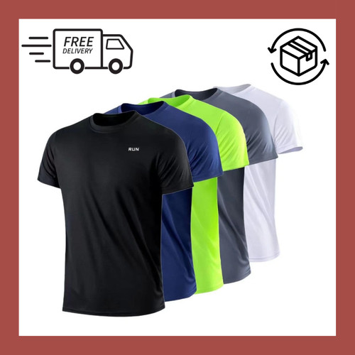Men quick dry short sleeve - short,